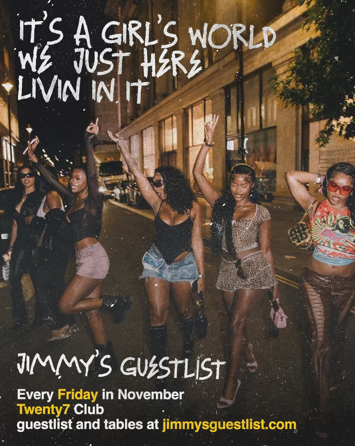 Jimmys Guestlist – Every Friday @Twnty7Ldn
