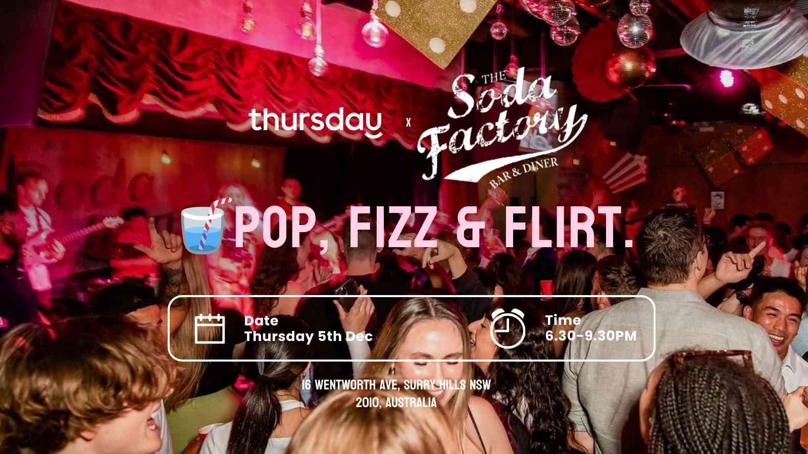 Thursday | 🥤 Soda Factory | Surry Hills