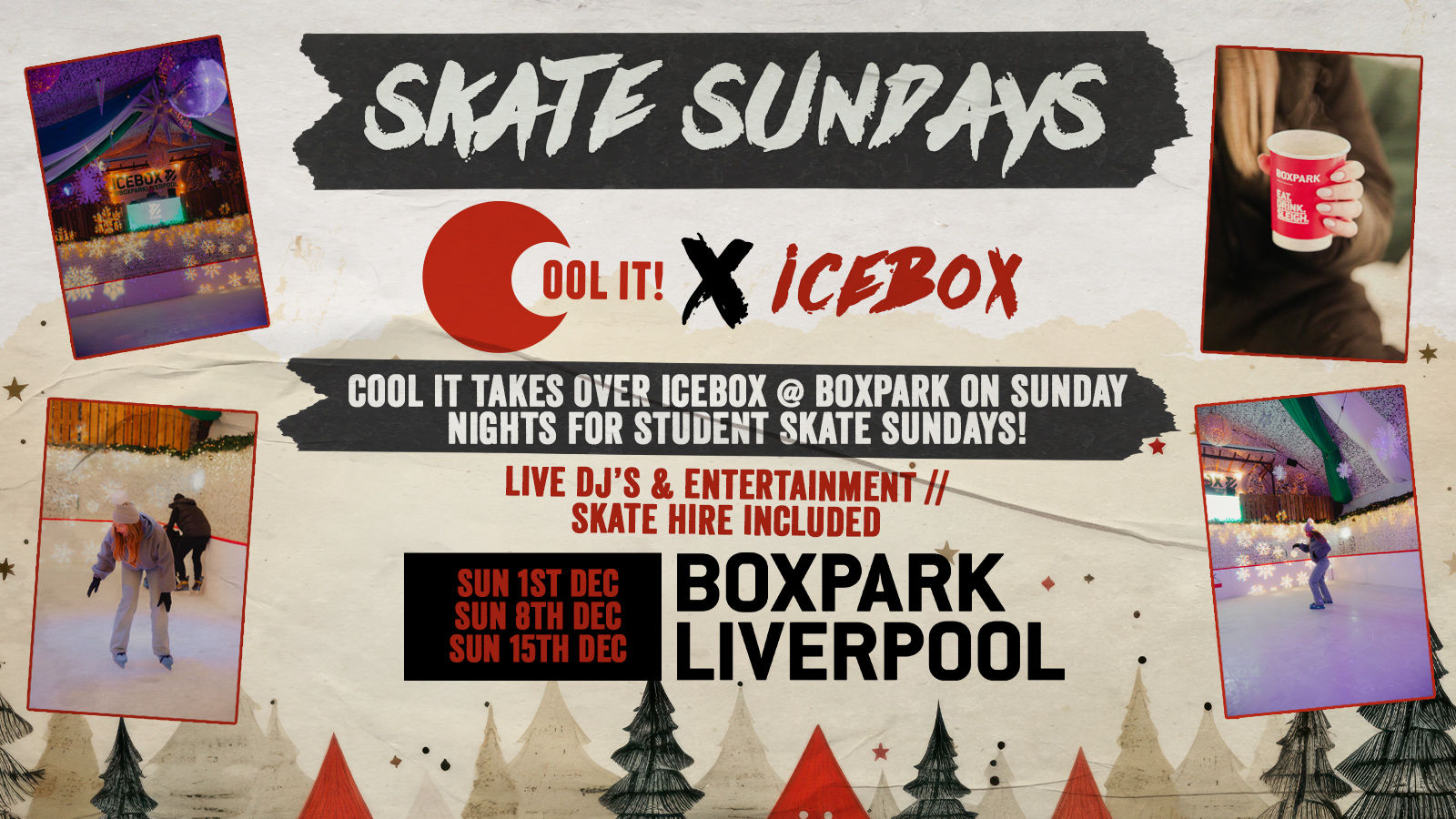 STUDENT SKATE SUNDAYS ⛸️🎄 : COOL IT X ICEBOX @ BOXPARK