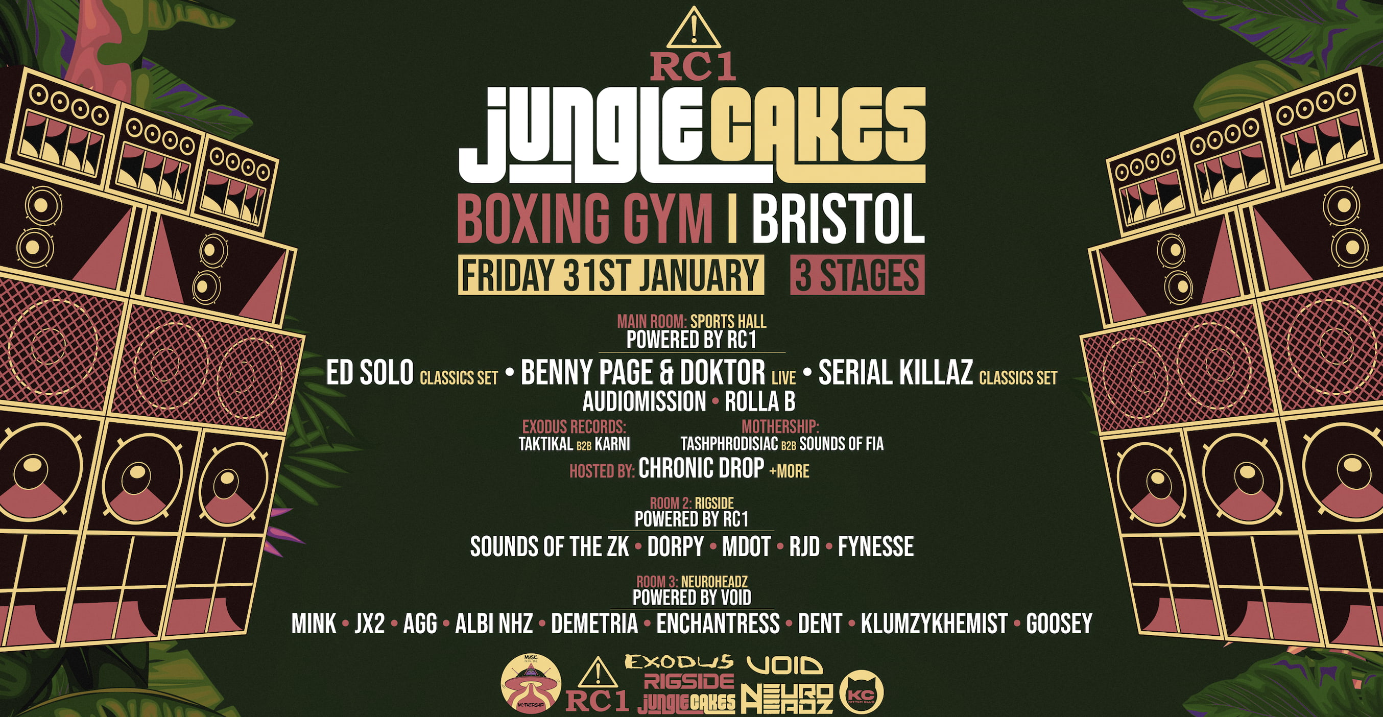 Jungle Cakes powered by RC1 Sound system