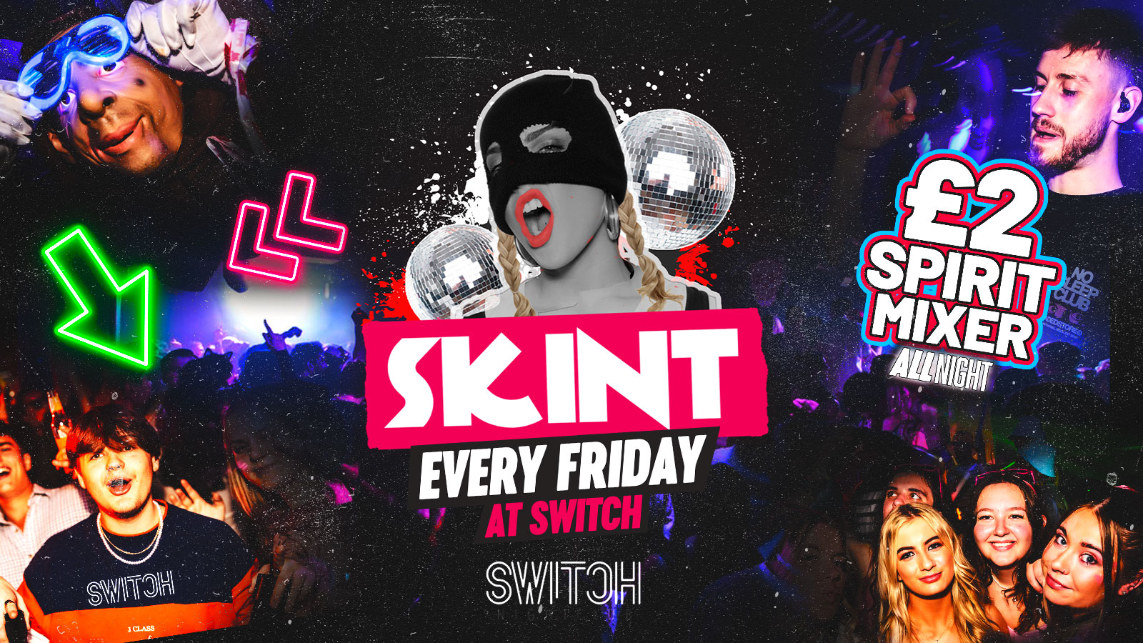 SKINT FRIDAY – £2 VODKA MIXERS ALL NIGHT