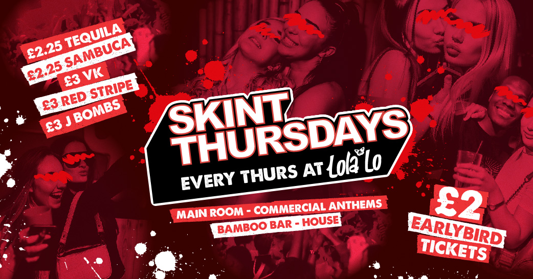 Skint Thursday @ Lola Lo’s 🏝