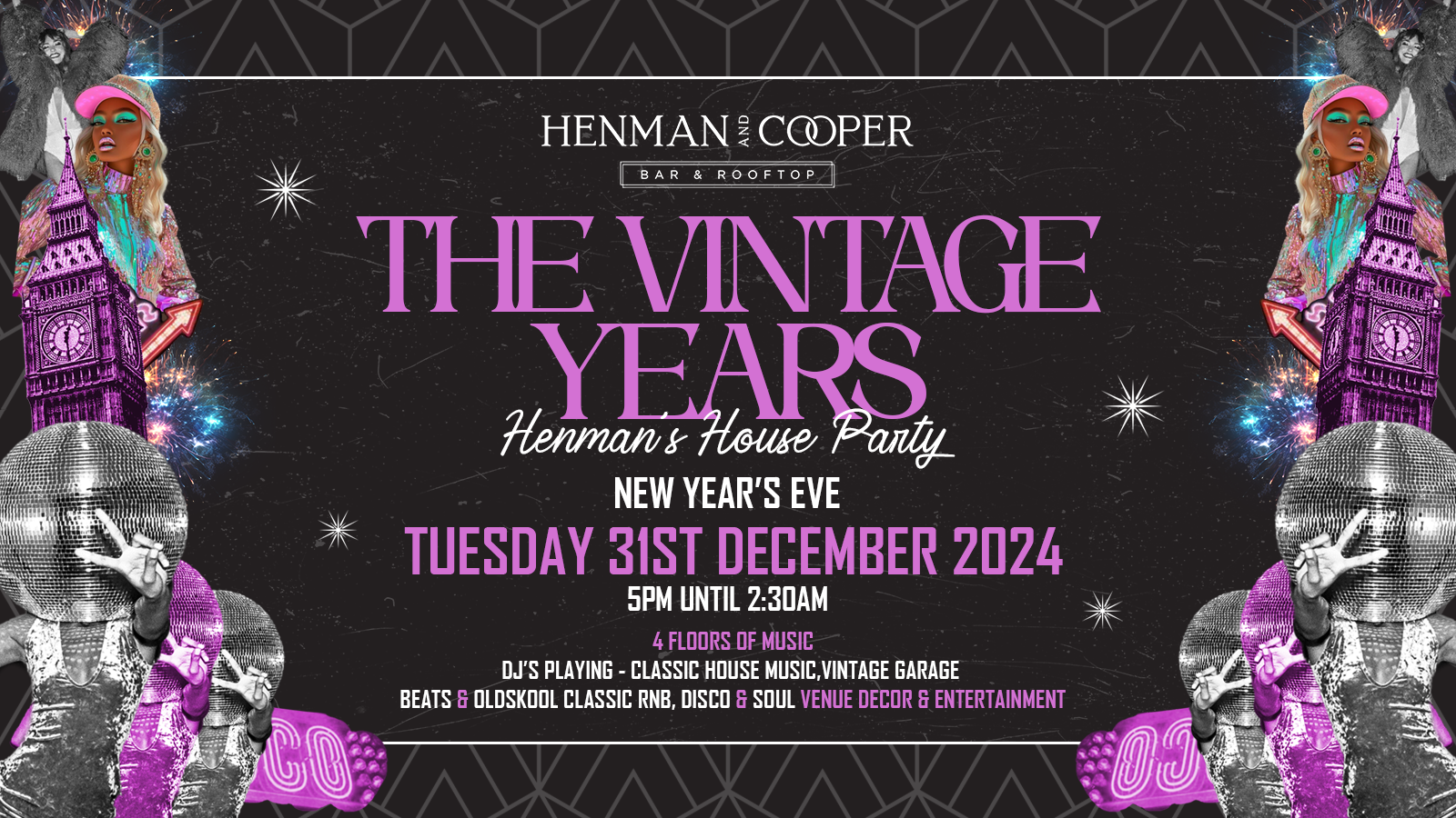 HENMAN & COOPER: Henmans House Party – The Vintage years [Birmingham New Years Eve]
