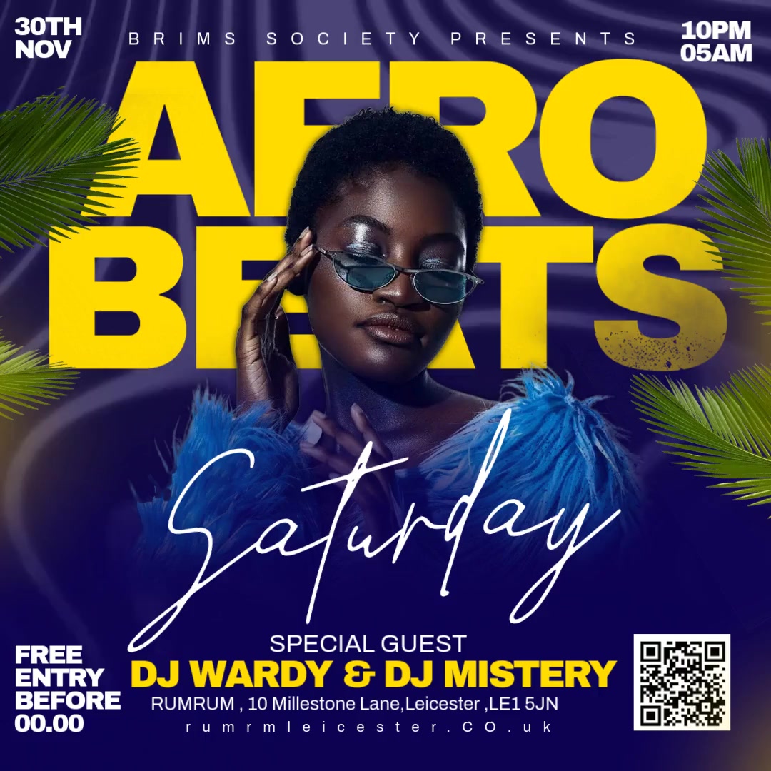 Afrobeats & Cocktails Leicester  – Ladies Free Entry and 2-4-1 Cocktails