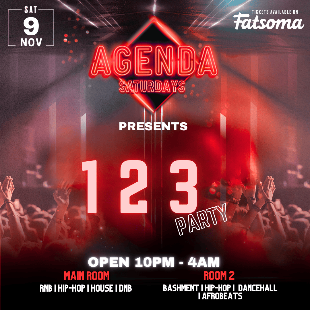 AGENDA SATURDAYS PRESENTS – 123 PARTY