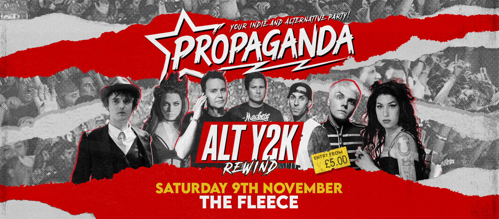 TONIGHT! Propaganda Bristol  Alt Y2K Rewind – Your Indie & Alternative Party!