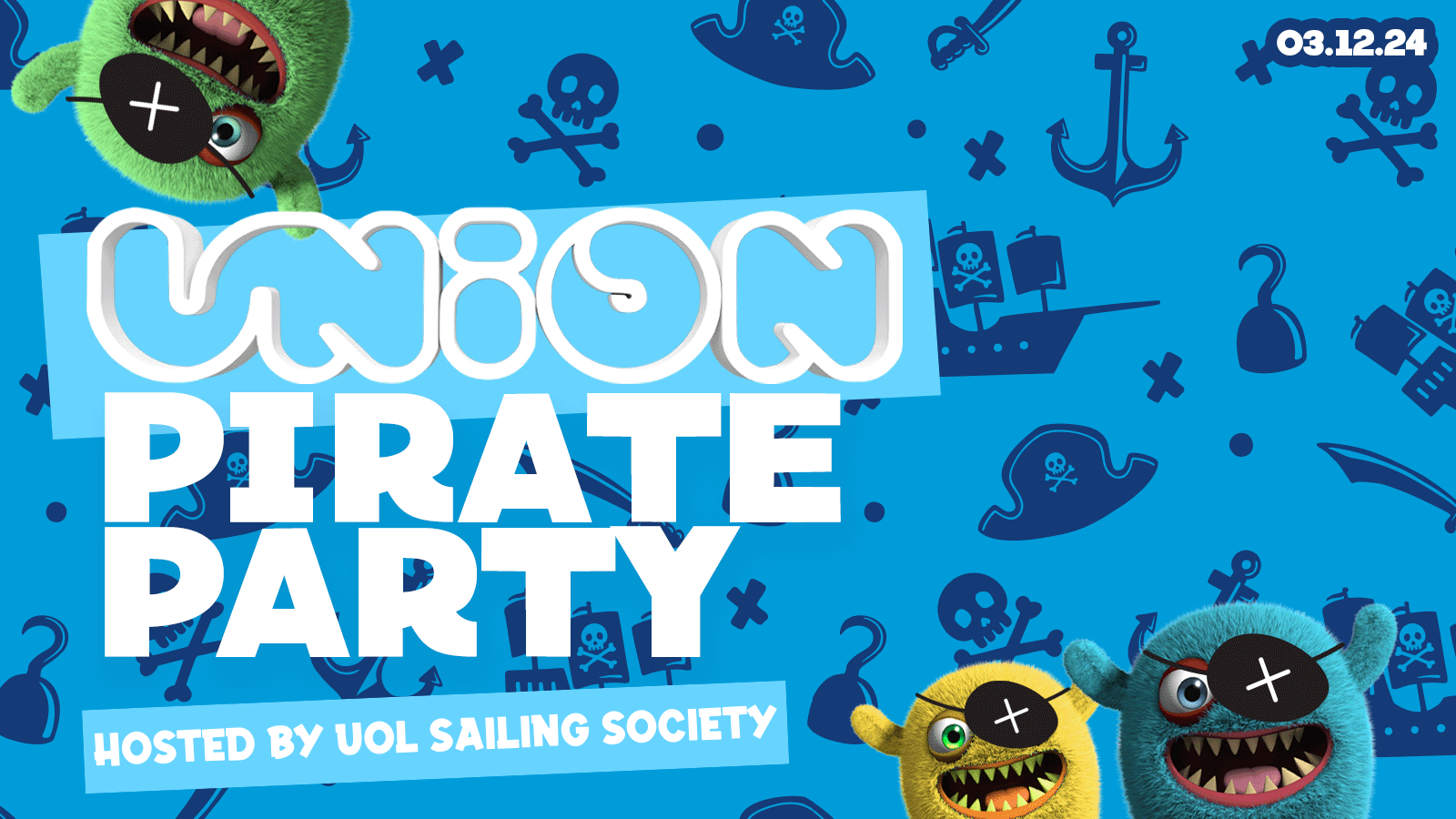 UNION TUESDAY’S // Pirate Party 🏴‍☠️ Hosted By UOL Sailing Society