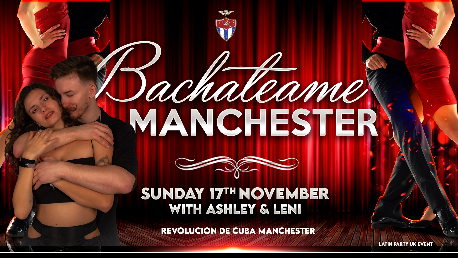 Bachateame Manchester with ASHLEY & LENI – Sunday 17th November | Revolucion De Cuba