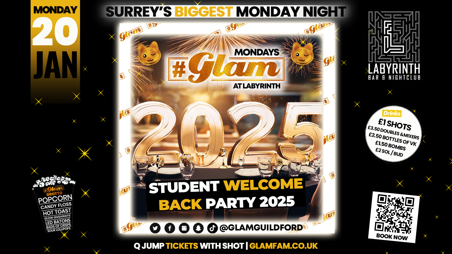 GLAM – REFRESHERS 2025 ❤️‍🔥 STUDENT WELCOME BACK PARTY 2025!! 🤩