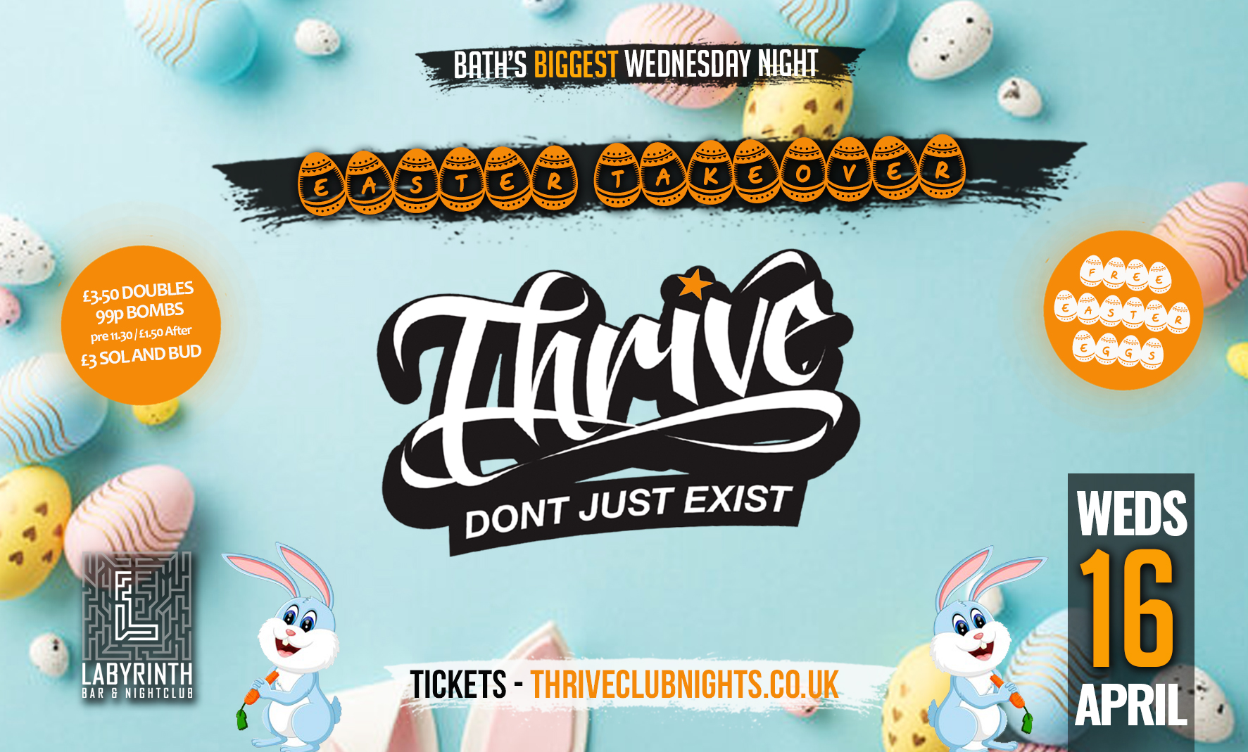 Thrive Wednesdays at Labs | 🐣🐰 EASTER PARTY 🐰🐣