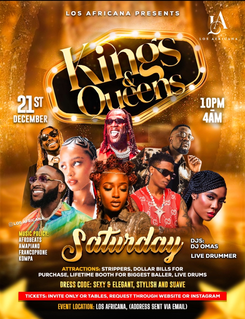KINGS & QUEENS👸🔥 – GIVEAWAY | FREE FOR LADIES/ FREE PROSECCO 11-12