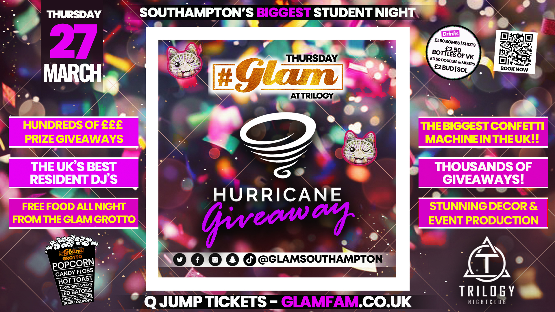 Glam Thursdays | 🎉﻿🌎THE BIGGEST CONFETTI MACHINE IN THE UK!! 🎊 Southampton
