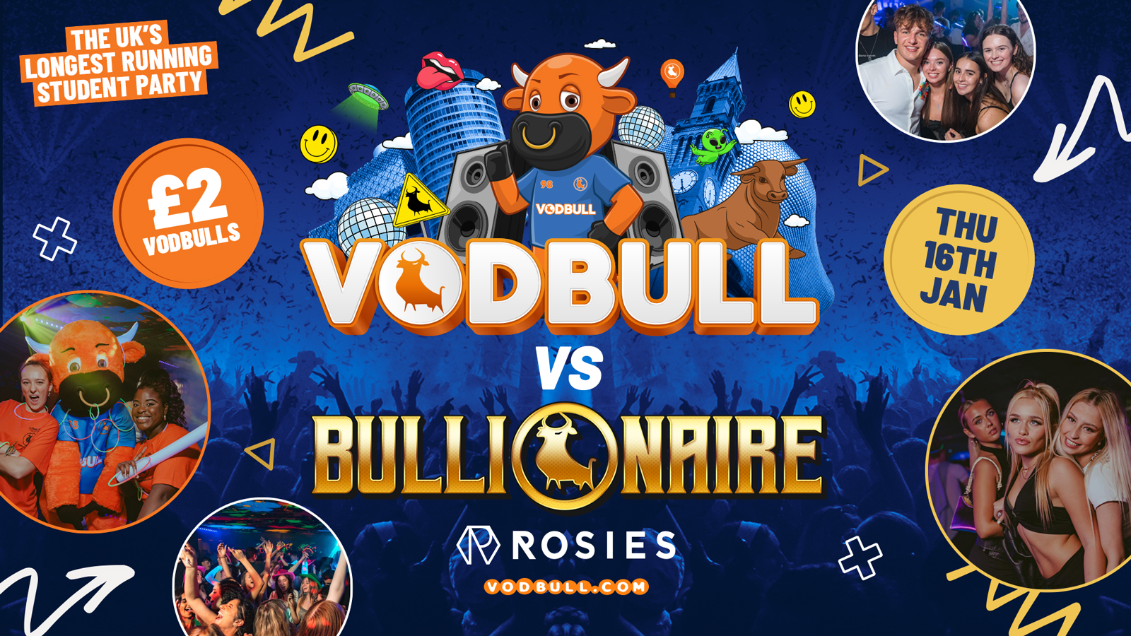🧡Vodbull Vs Bullionaire™️ [FINAL TIX] at Rosies by Vodbull ⭐️ 16/01/25