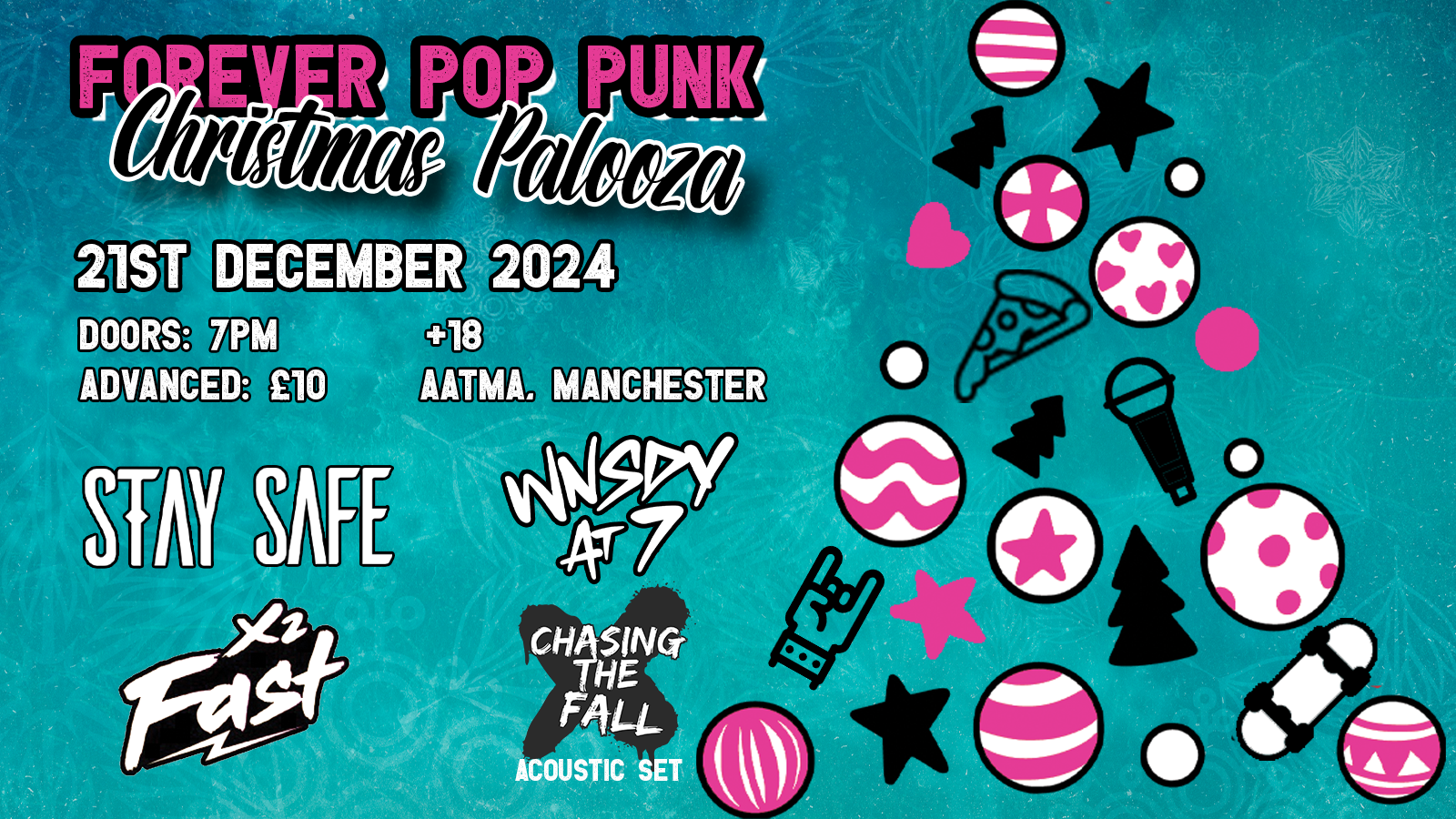 Forever Pop Punk Christmas Palooza at Aatma, Manchester on 21st