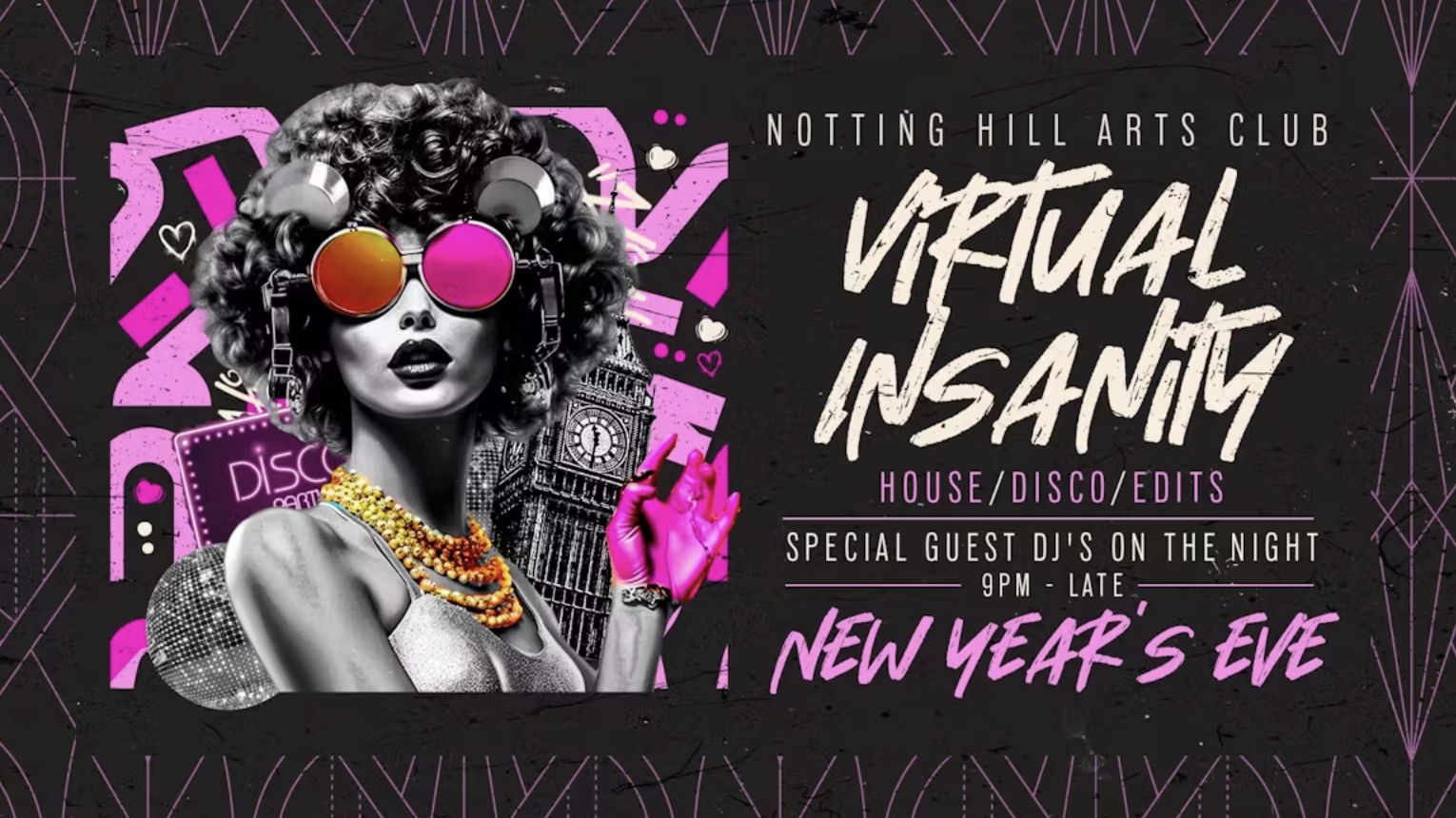 VIRTUAL INSANITY – The DISCO Classics NYE Party!