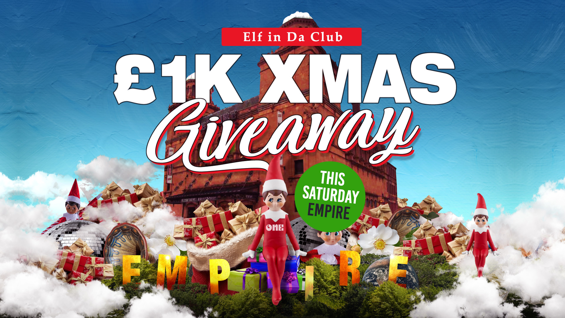 Elf in Da Club – £1k Xmas Giveaway + 300 FREE TICKETS TO BE HAD!