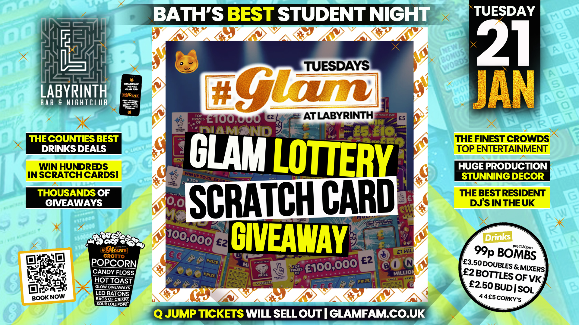 Glam – REFRESHERS – SCRATCH CARD GIVEAWAY 💷 | Tuesdays at Labs 😻