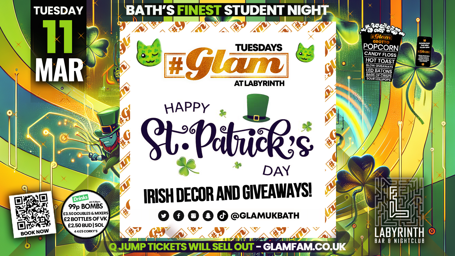Glam – 🍀ST PATRICKS TAKEOVER🍀| Tuesdays at Labs 😻