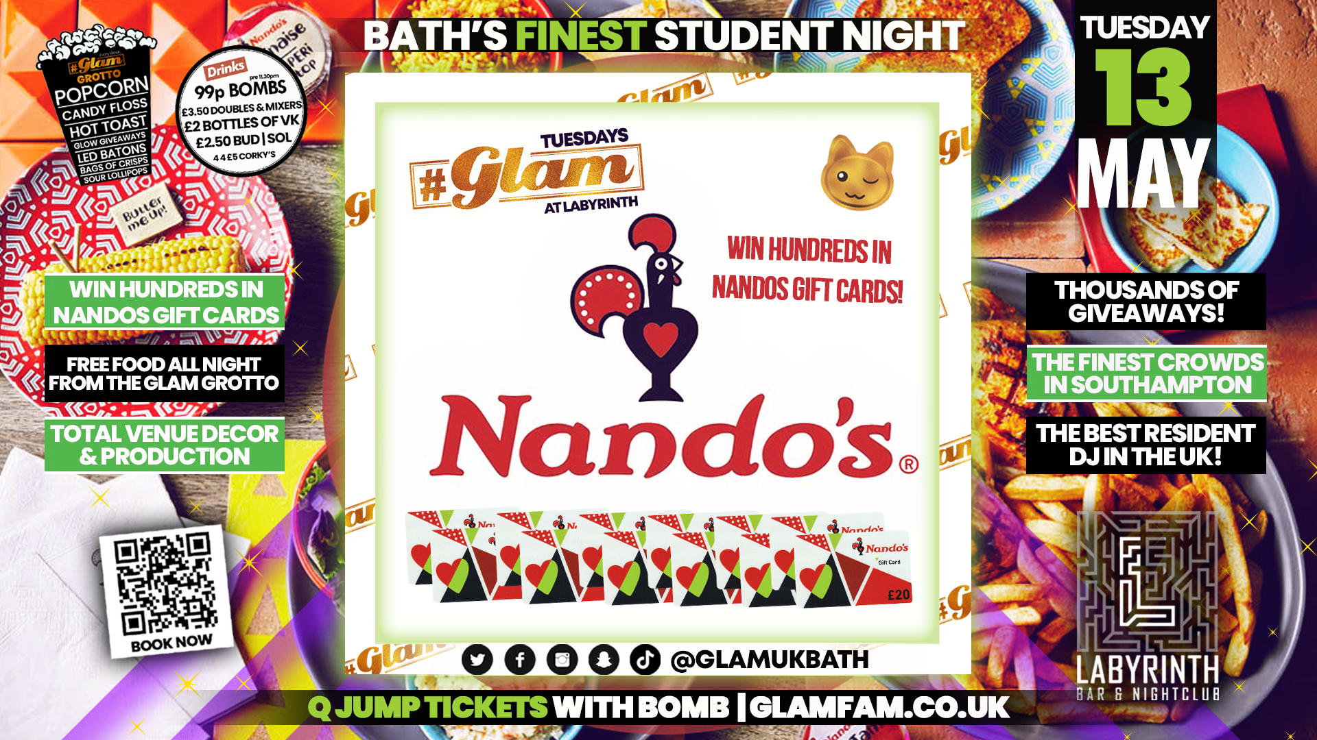 Glam –  NANDOS TAKEOVER 😋 | Tuesdays at Labs 😻