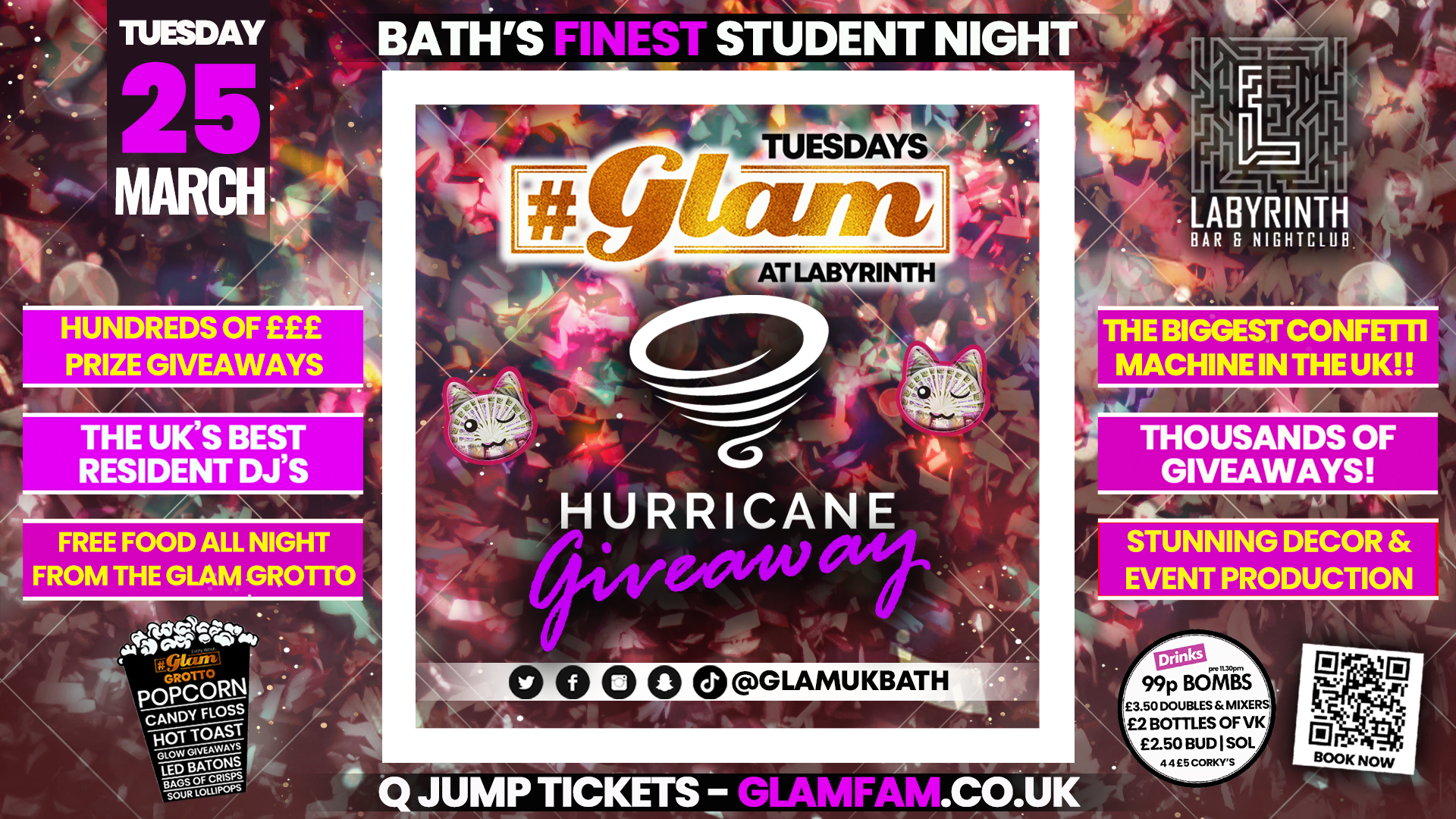 Glam – 🎉﻿🌎THE BIGGEST CONFETTI MACHINE IN THE UK!! 🎊 | Tuesdays at Labs 😻