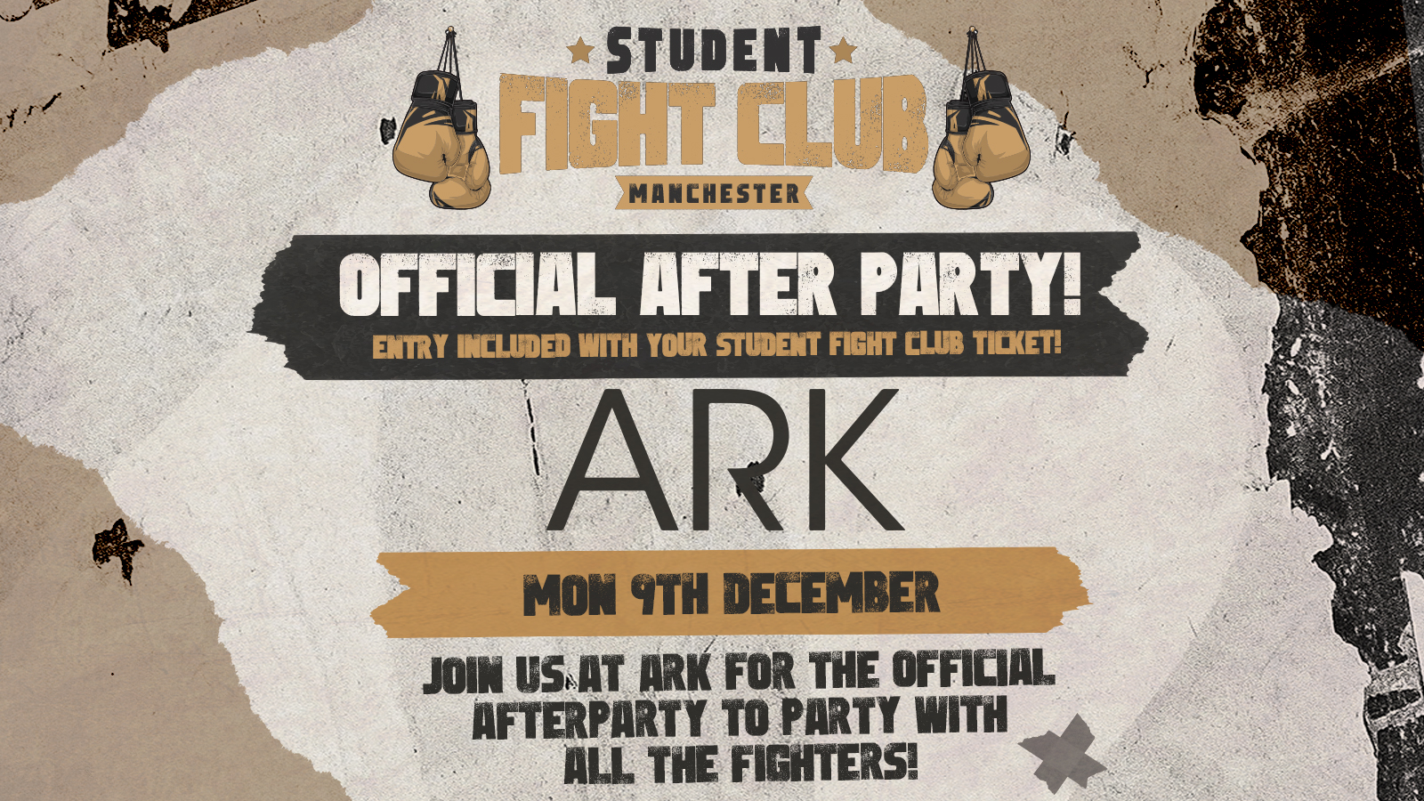 STUDENT FIGHT CLUB  : OFFICIAL AFTER PARTY 🎉🥊 – GRAB A FREE TICKET