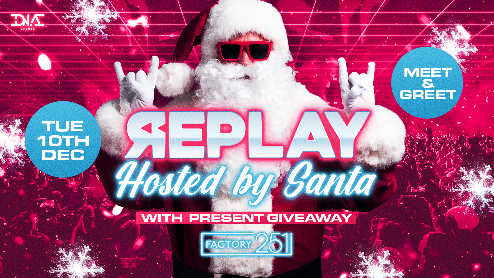 Replay Tuesdays Hosted By Santa – Free Entry & Christmas Presents 🎅🏽🎄