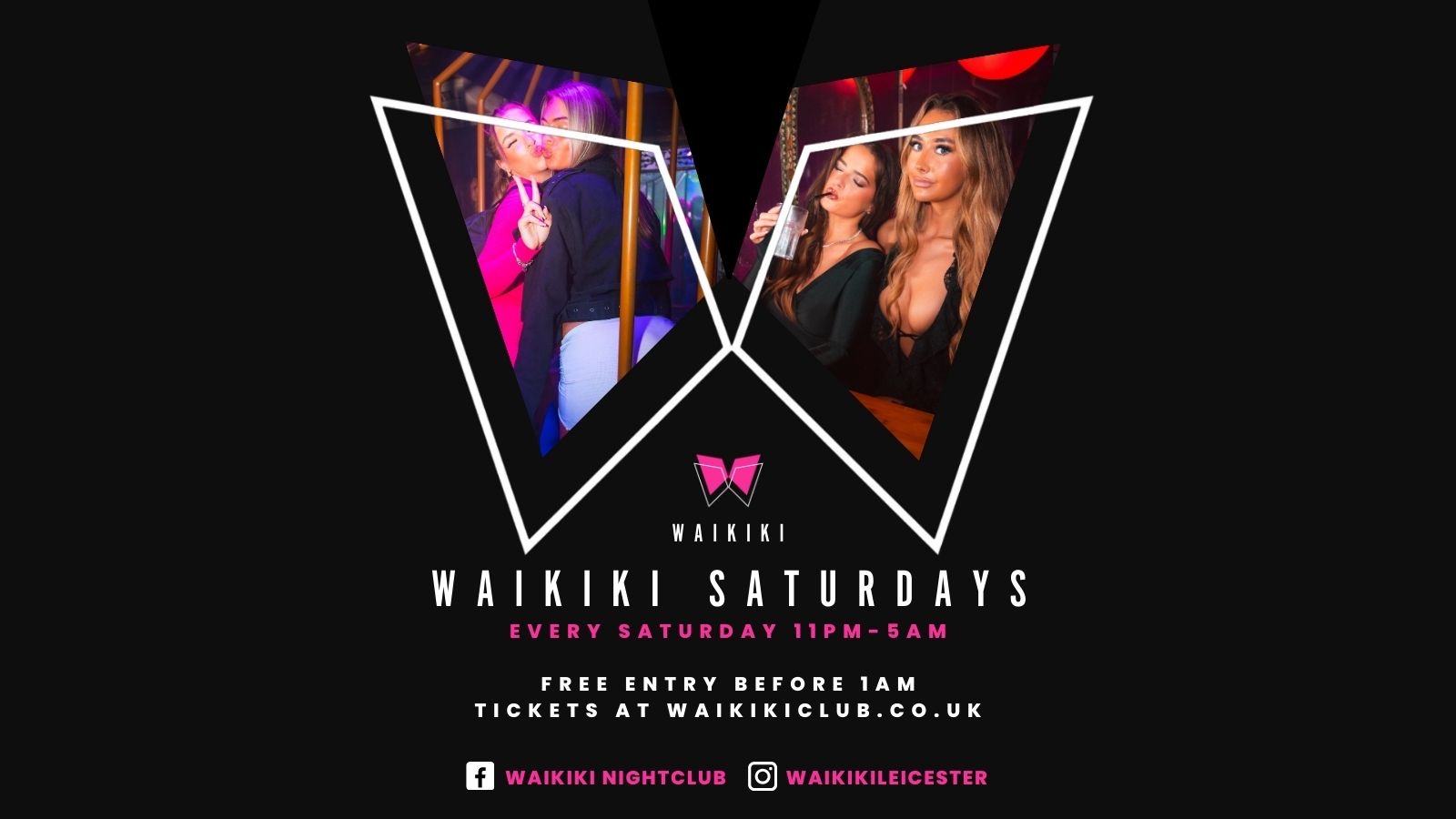 🪩 WAIKIKI SATURDAYS 🪩 - 17Th February - FREE ENTRY BEFORE 1.00AM