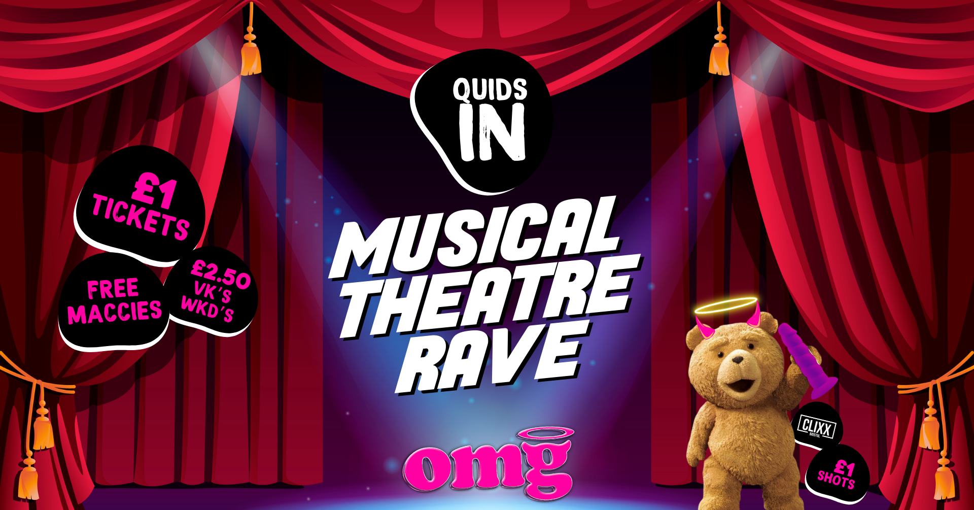 QUIDS IN 🐻 Musical Theatre Rave @ OMG