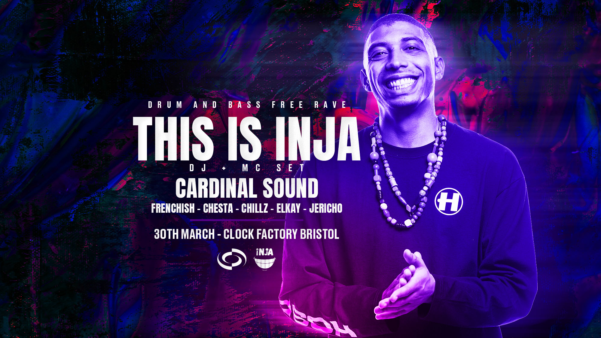 DNB FREE Rave: This is Inja (DJ & MC Set) + Cardinal Sound