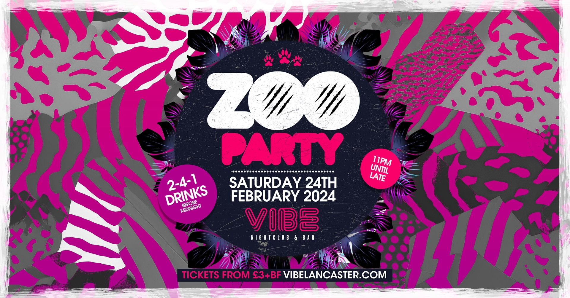 VIBE /// Saturdays – ZOO PARTY!!