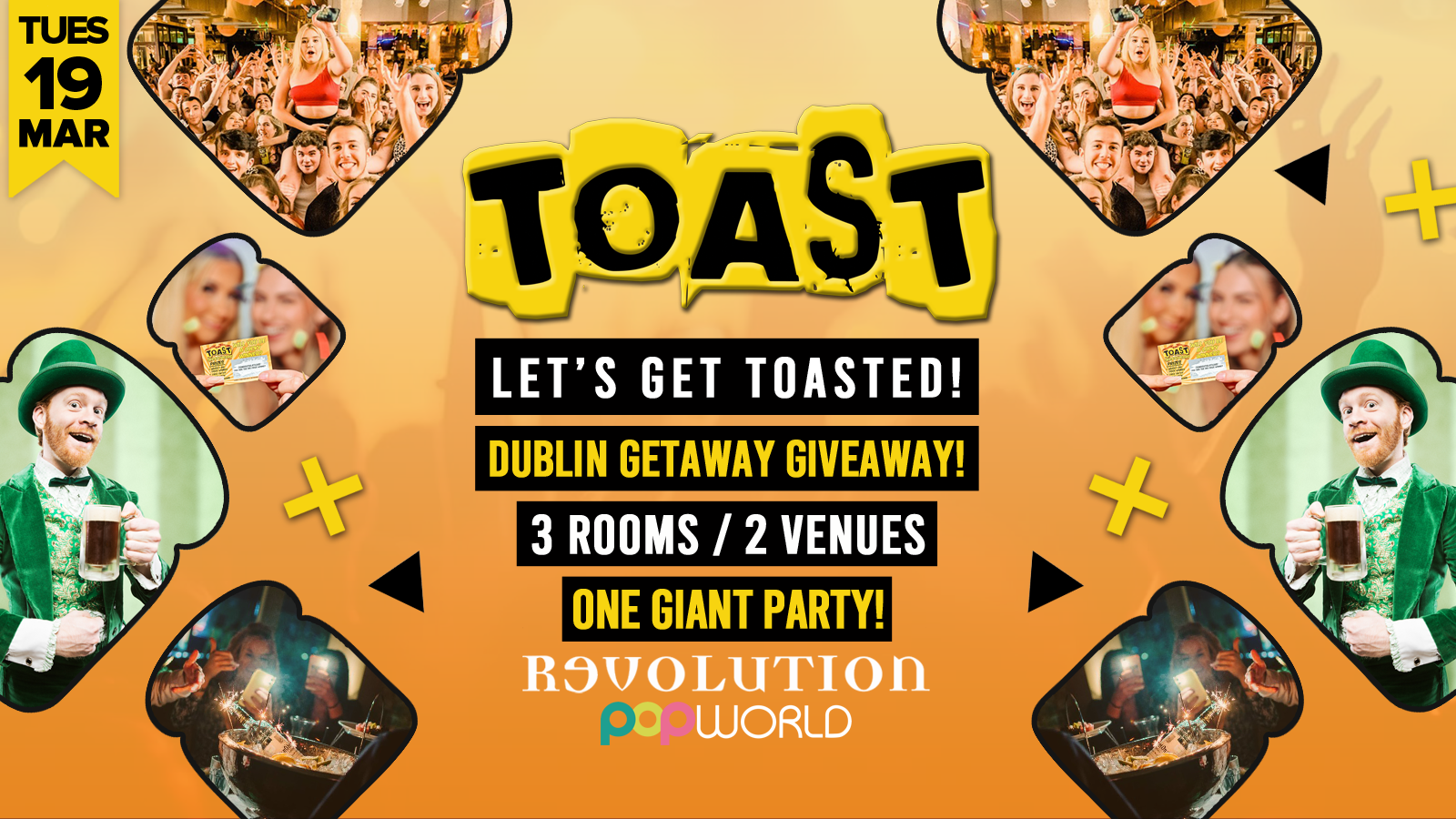 Toast • Dublin Getaway Giveaway • Revolution & Popworld