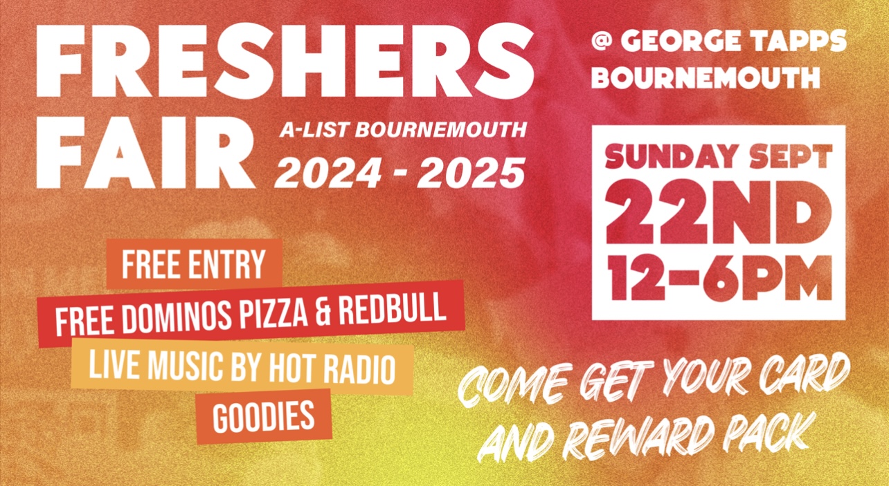 The AList Student Freshers Fair Bournemouth 2024 at The Tapps