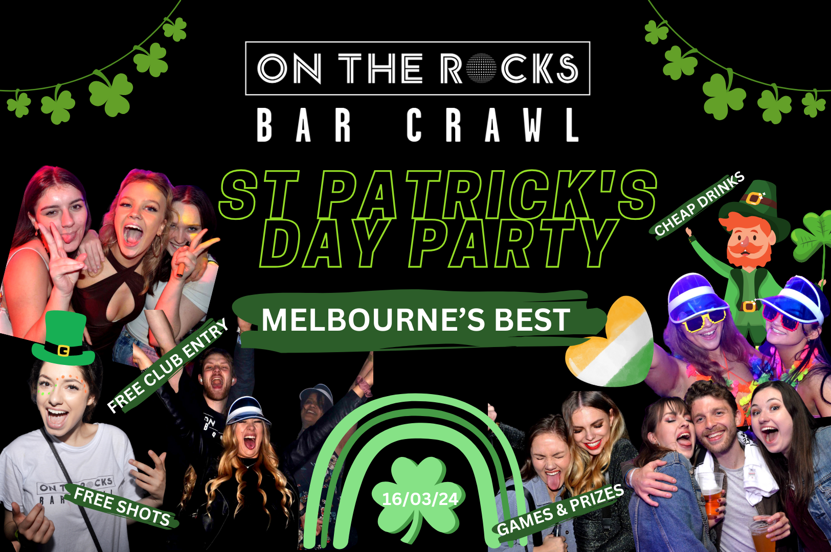 countdown to st patricks day bar clock