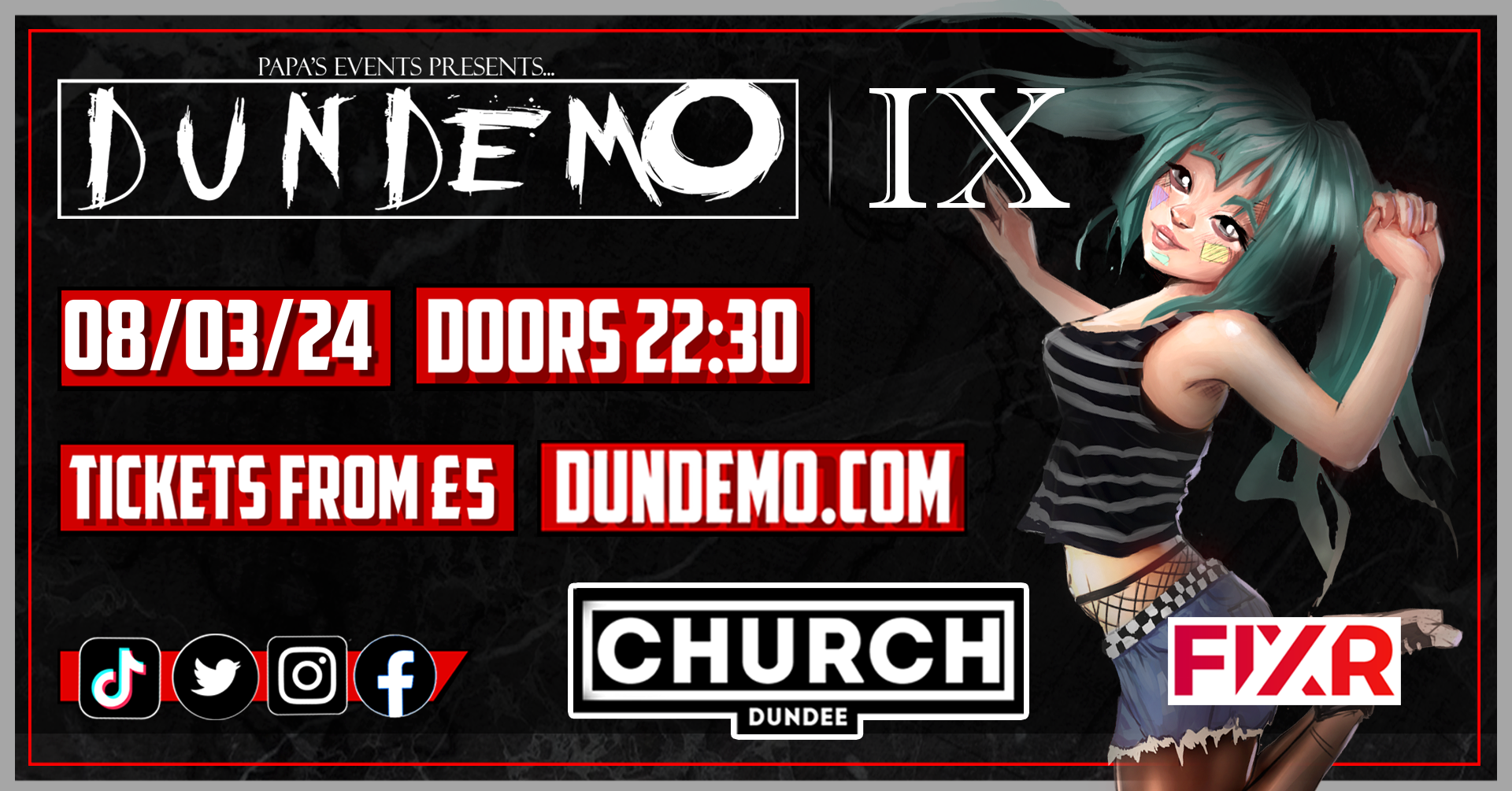 Dundemo 9: Scotland’s Biggest Emo / Pop Punk Club Night