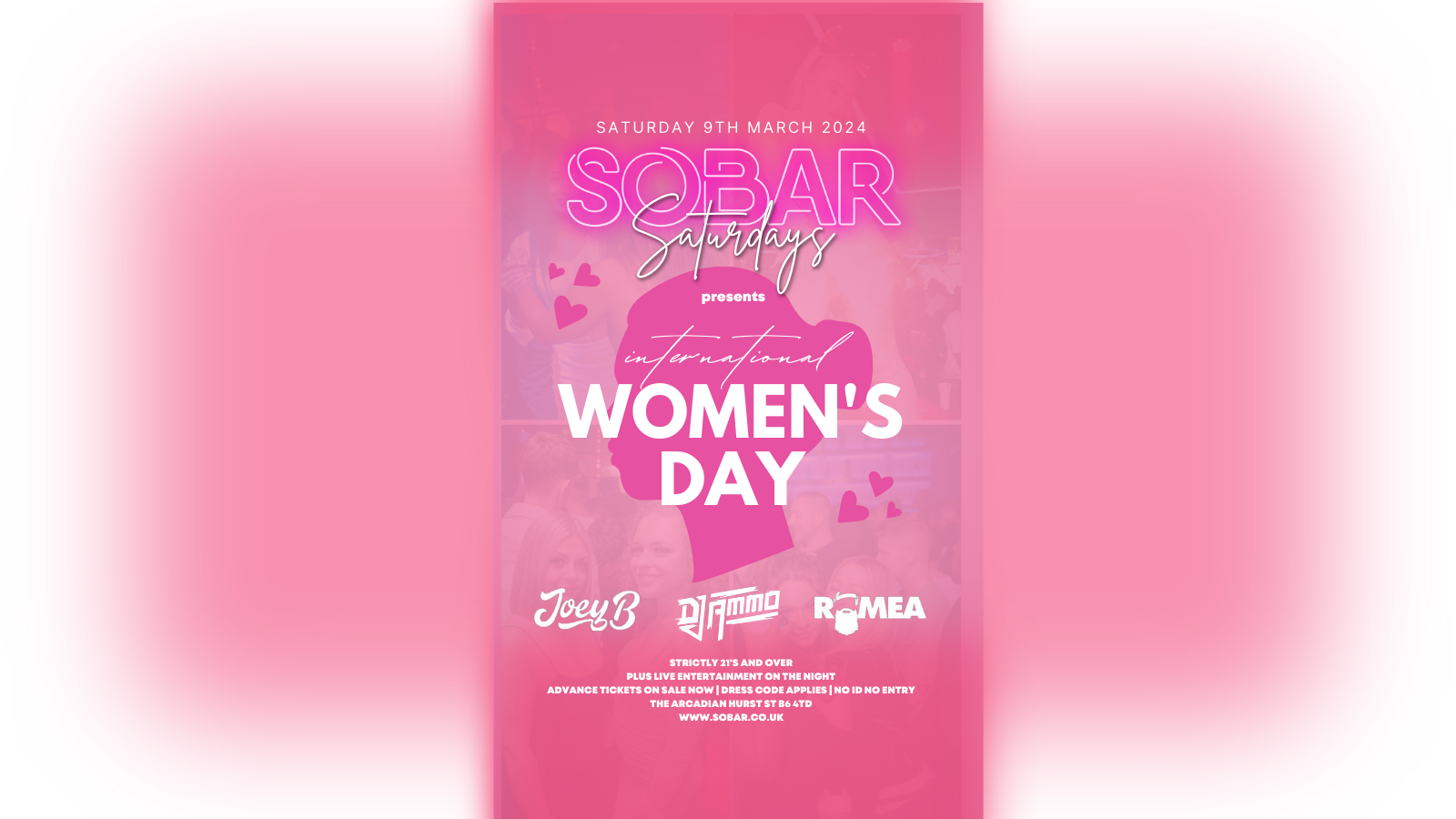 SOBAR SATURDAYS – INTERNATIONAL WOMEN’S DAY