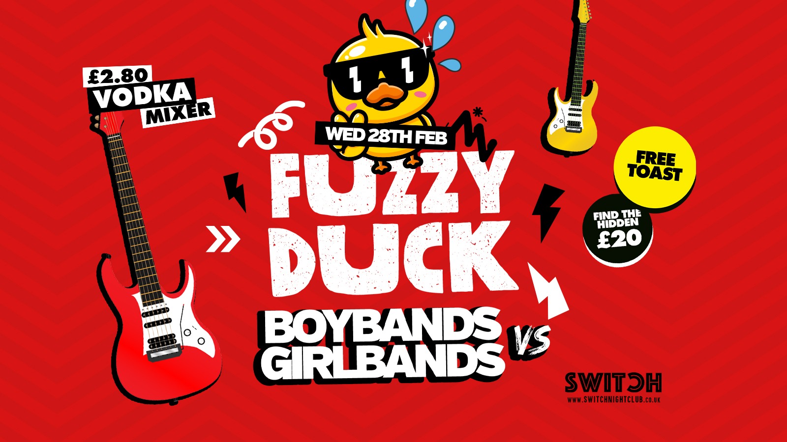 Fuzzy Duck | Boybands vs Girlbands | Official Student Social Wednesday