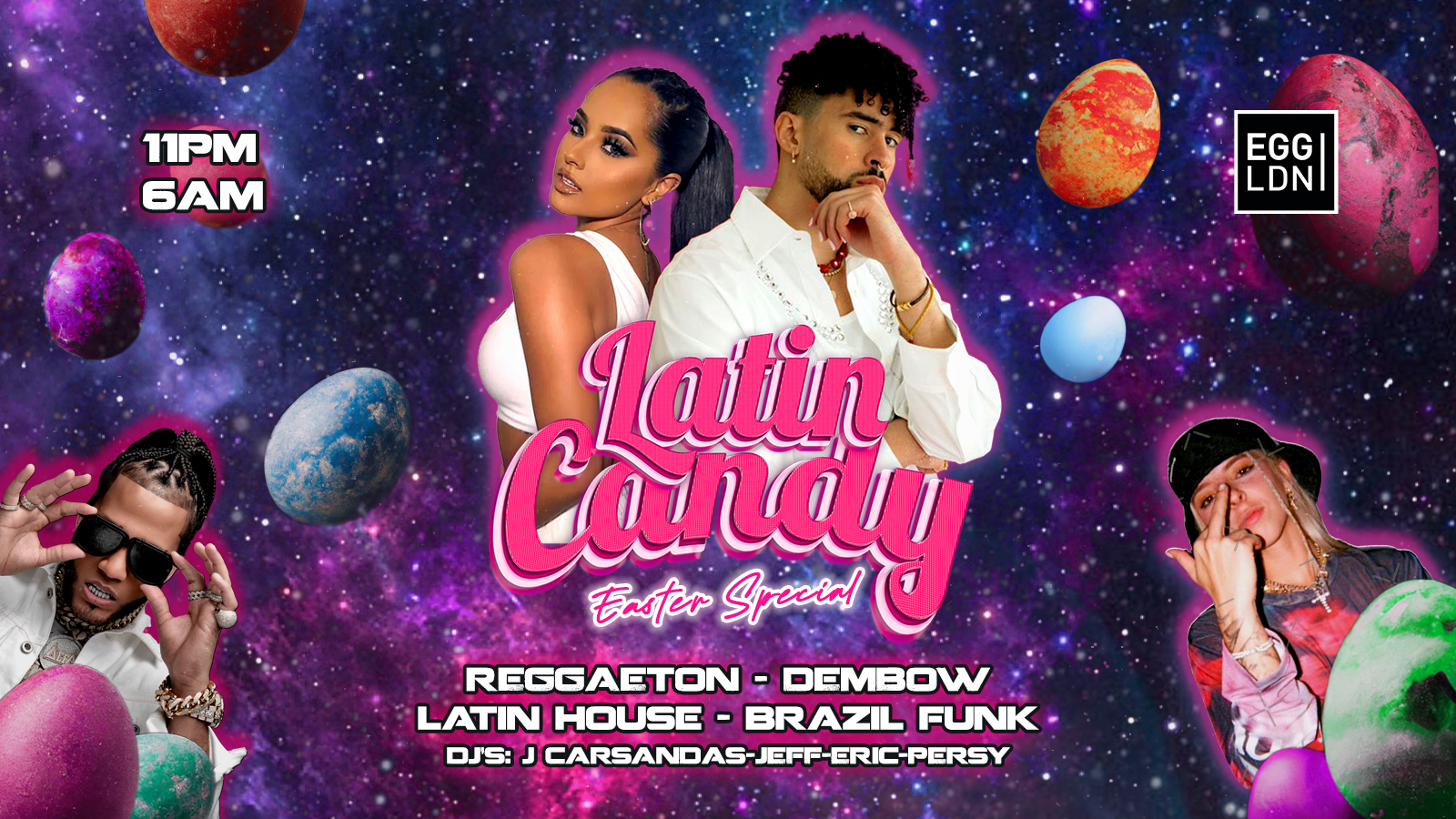 Latin Candy Easter: Reggaeton, Dembow, Latin House, Brazil Funk @ Egg ...