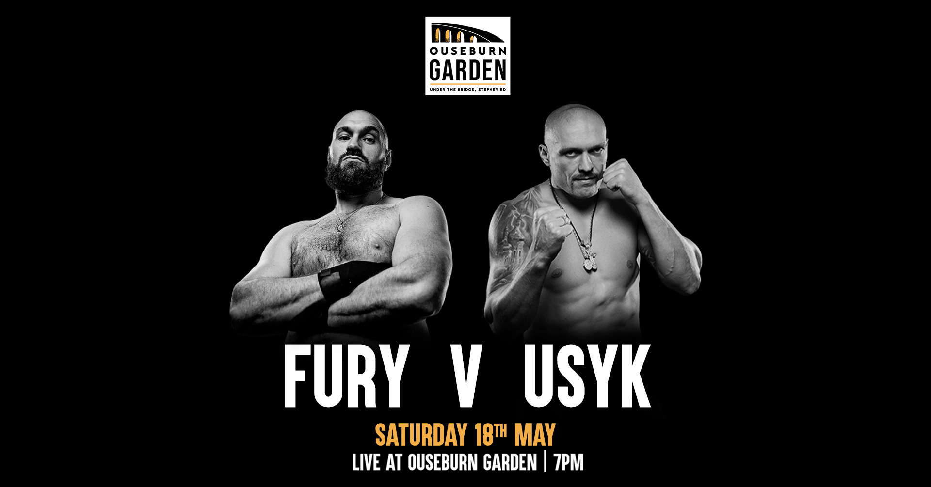 Tyson Fury v Oleksandr Usyk at Ouseburn Garden, Newcastle upon Tyne on
