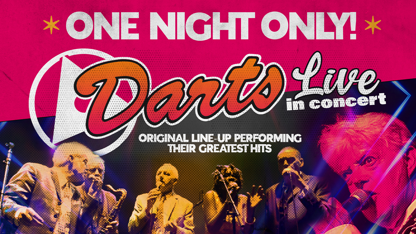 🚨 SOLD OUT! Darts Live in Concert – Greatest Hits Tour with the original line-up!