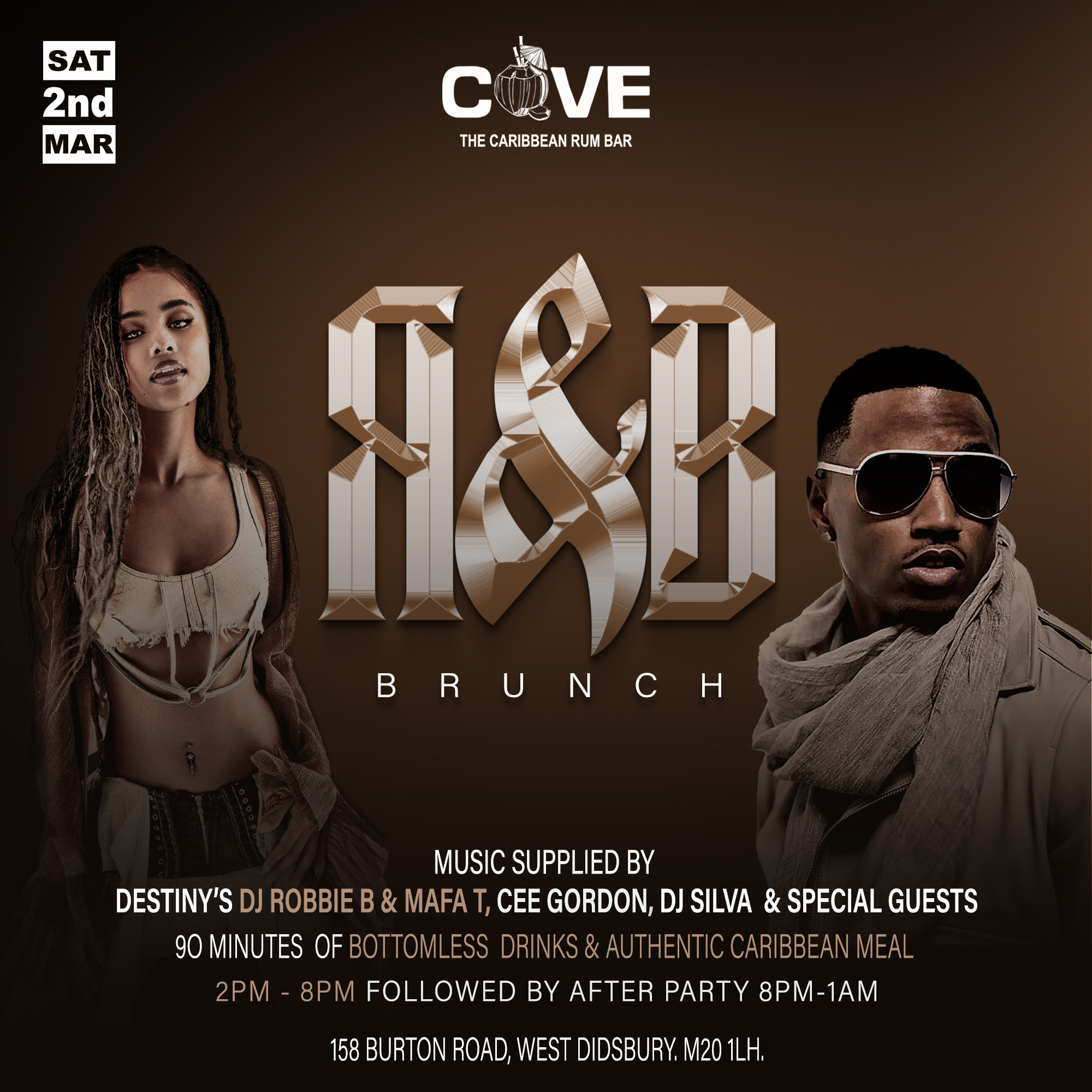 The Cove R B Brunch at Cove Manchester on 2nd Mar Fatsoma