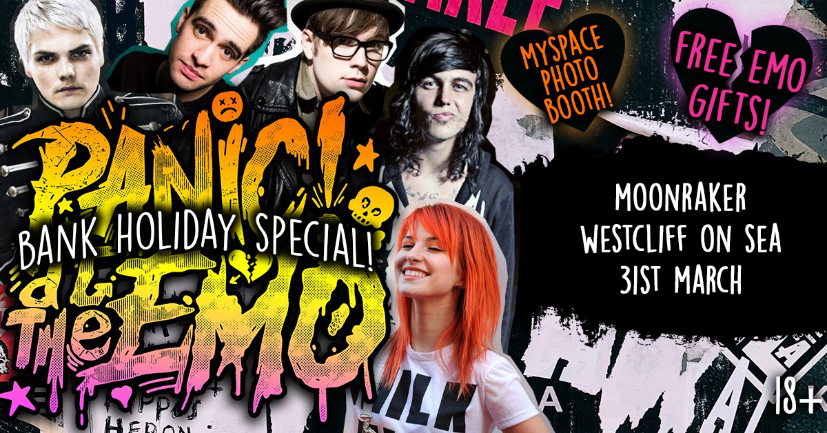 Panic At The Emo: Bank Holiday Special Clubnight at Moonraker, Westcliff On Sea