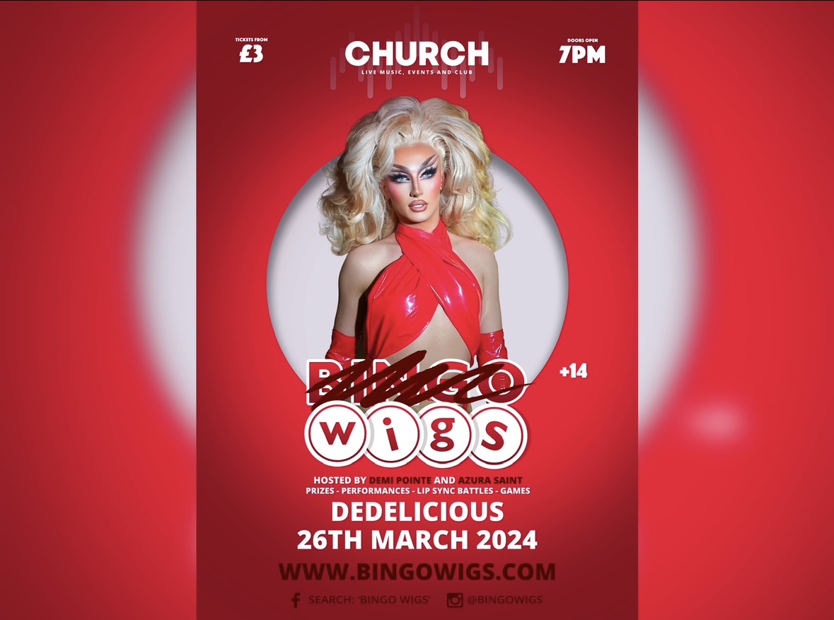 Bingo Wigs – ‘Wigs The Show’ with Rupaul’s Drag Race Dedelicious