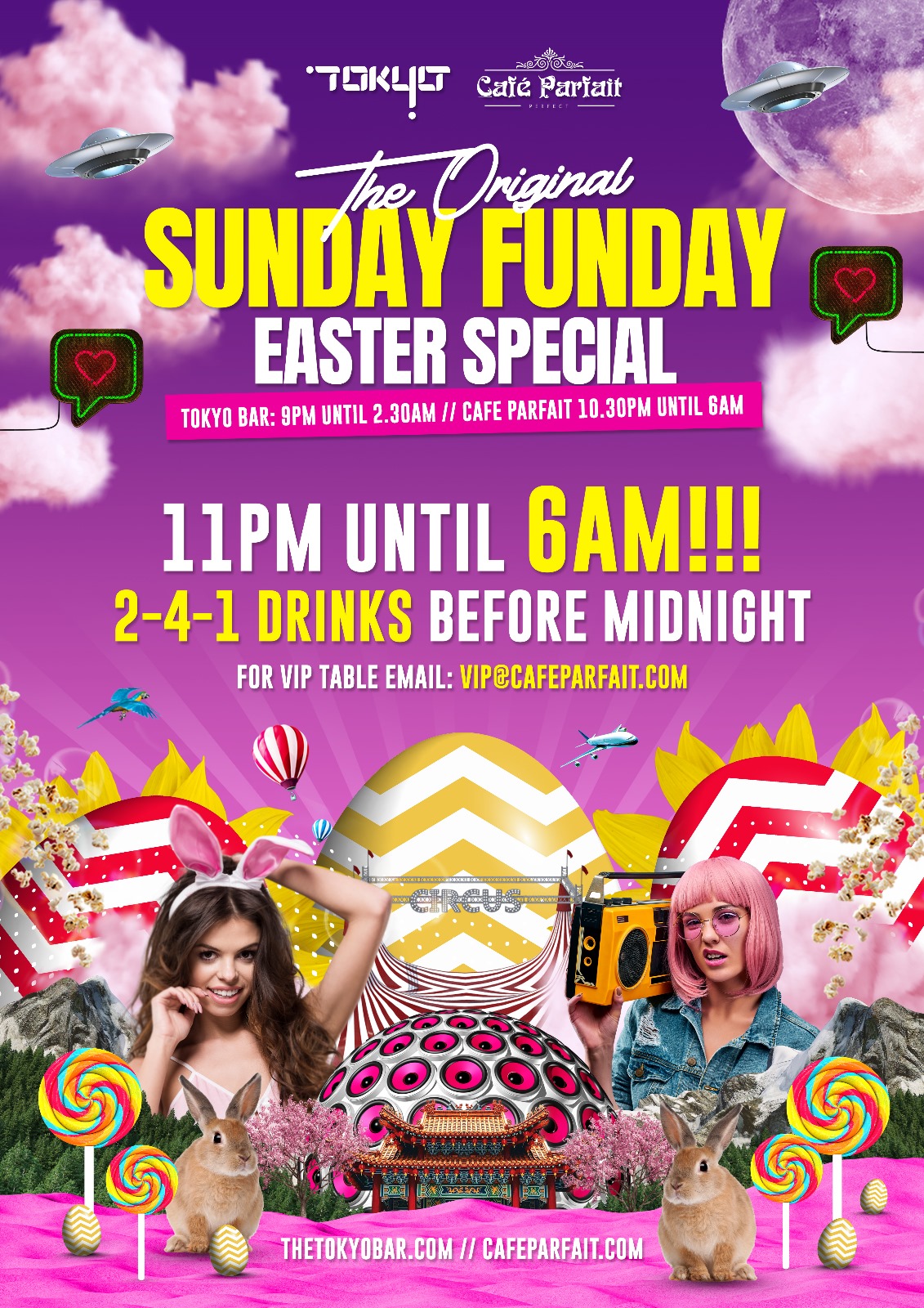 Sunday Funday Easter Special @ Cafe Parfait