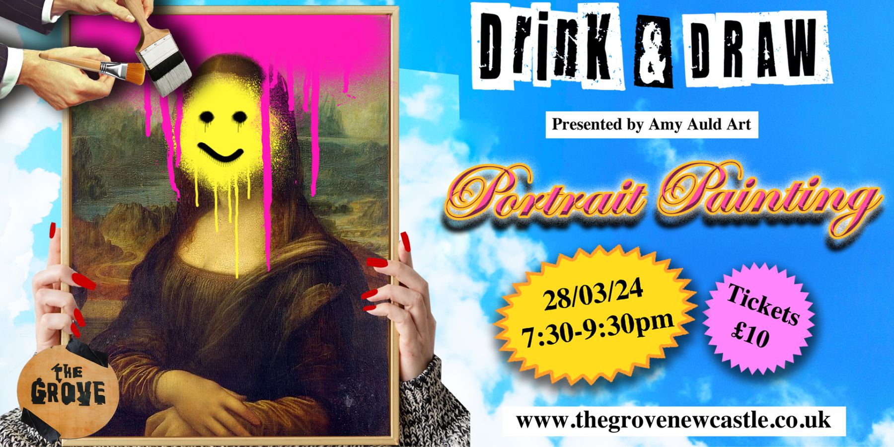 The Grove’s Drink & Draw: Portrait Painting