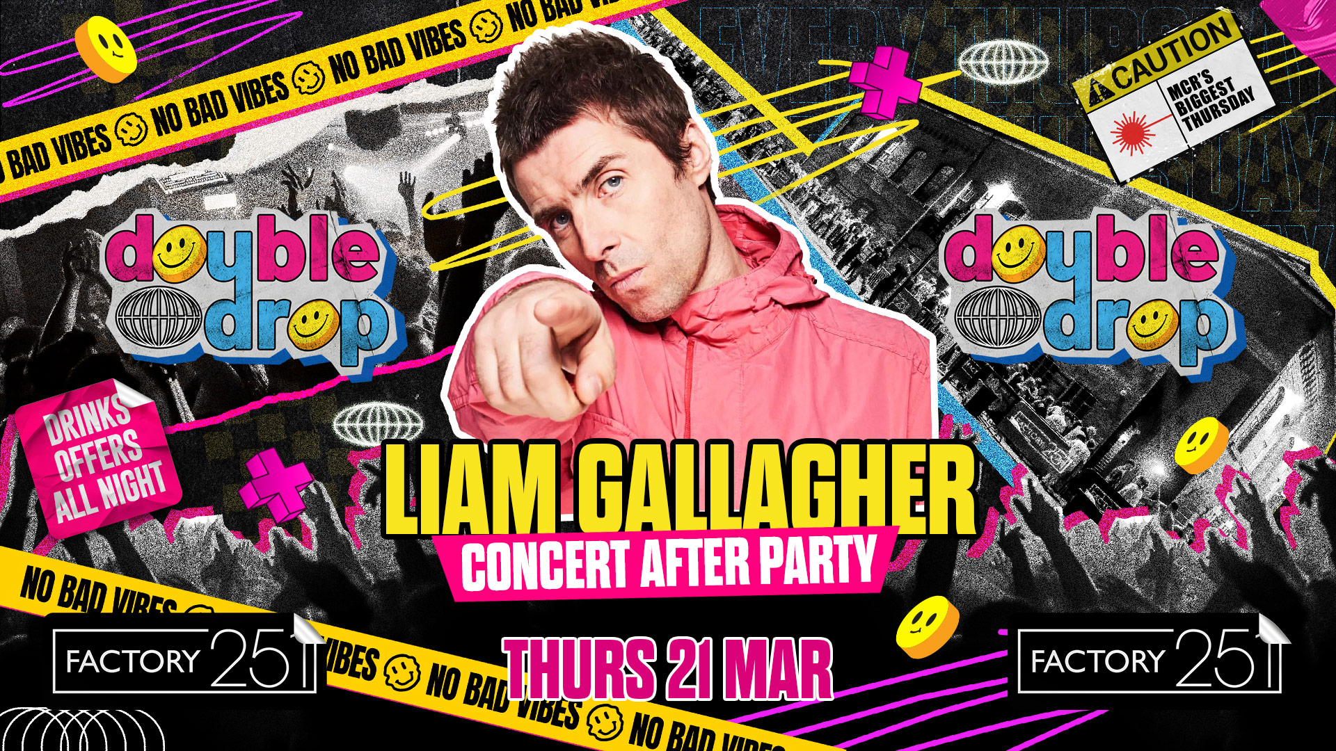 DOUBLE DROP ⚠️ LIAM GALLAGHER CONCERT AFTER PARTY 🍻 FACTORY !!