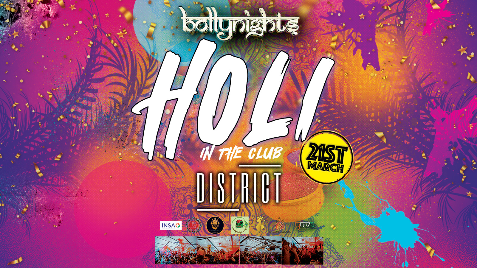 Bollynights Holi in the Club Cardiff – Thursday 21st March | District Nightclub