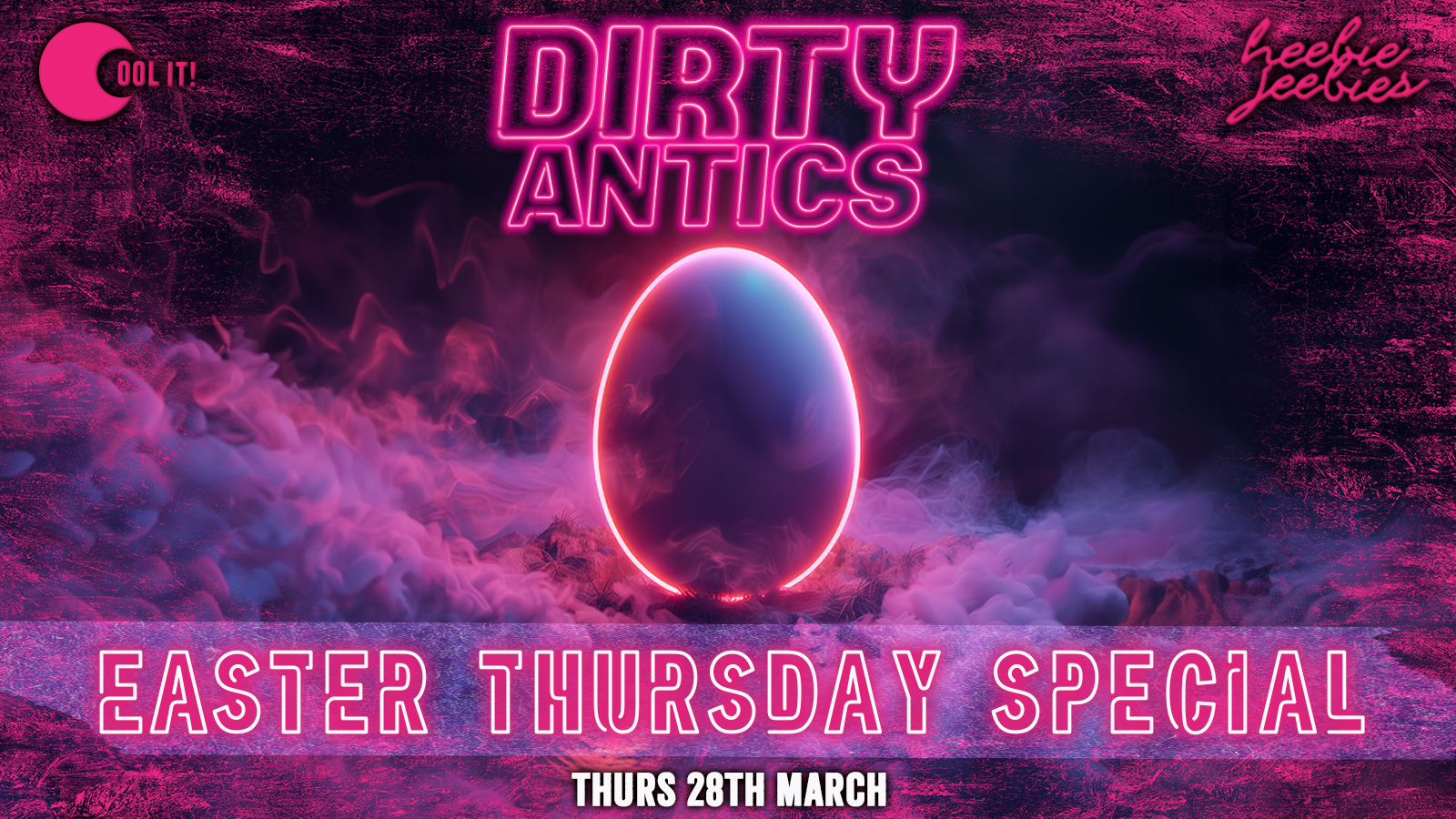 Dirty Antics Thursdays : EASTER THURSDAY – £2 DOUBLE VODKA & MIX