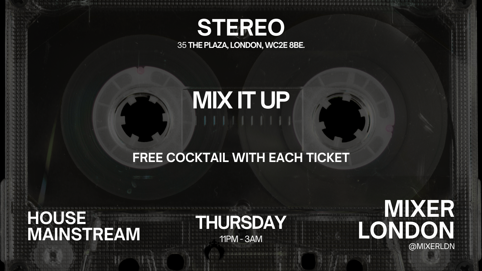 THURSDAY at STEREO Covent Garden // Free Draft Cocktail // House ...