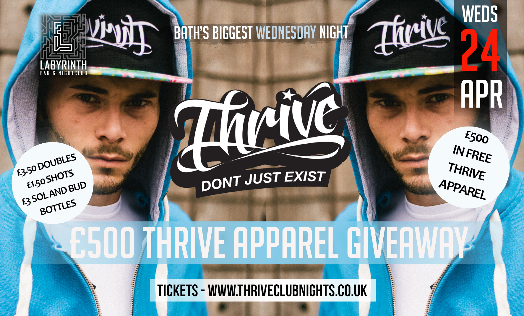 Thrive Wednesdays – £500 THRIVE APPAREL GIVEAWAY! 😲 Bath’s Biggest Wednesday Night! ❤️‍🔥