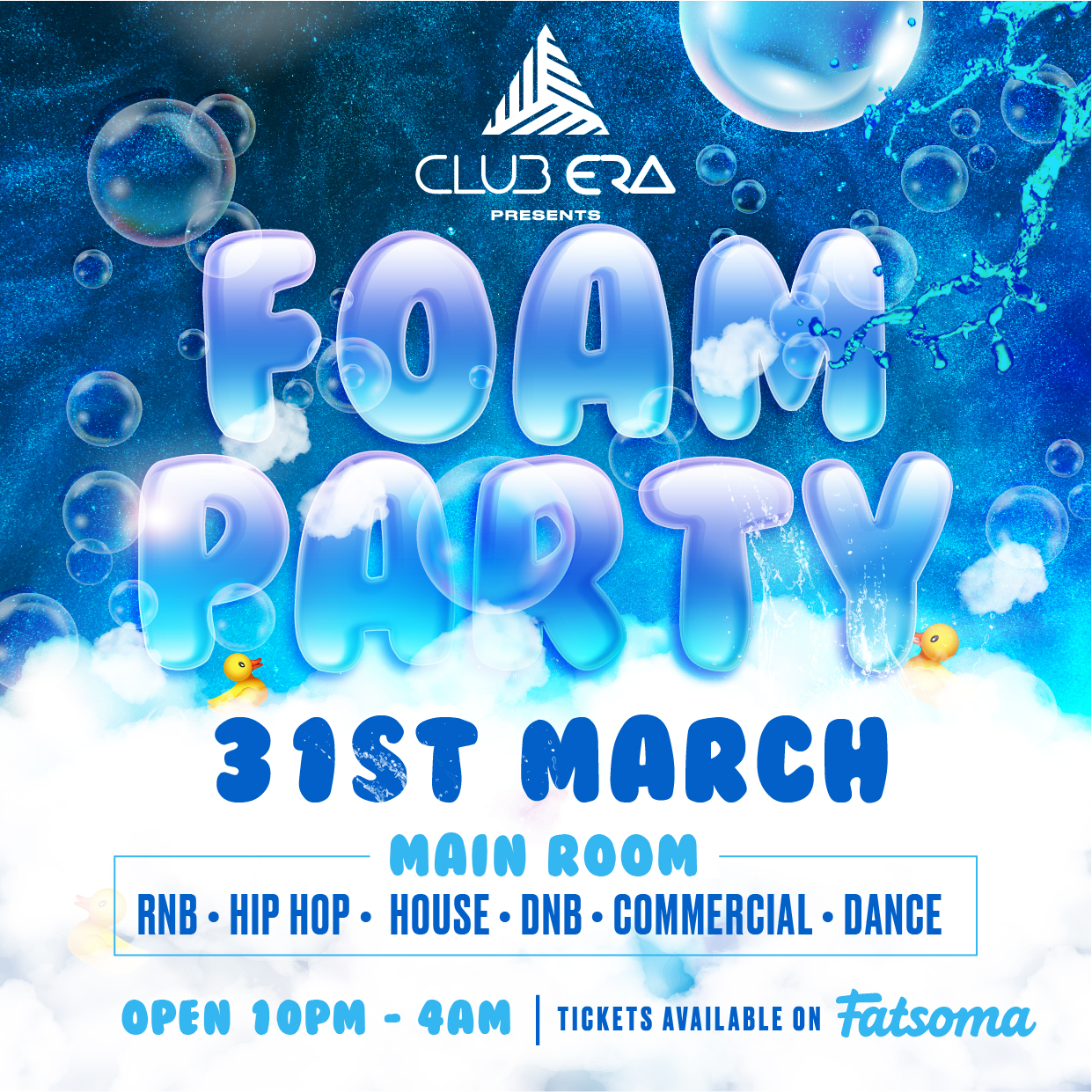 TONIGHTS – EASTER SUNDAY FOAM PARTY